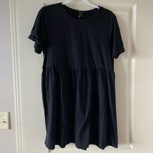 Wild Fable Black Babydoll Cotton Dress